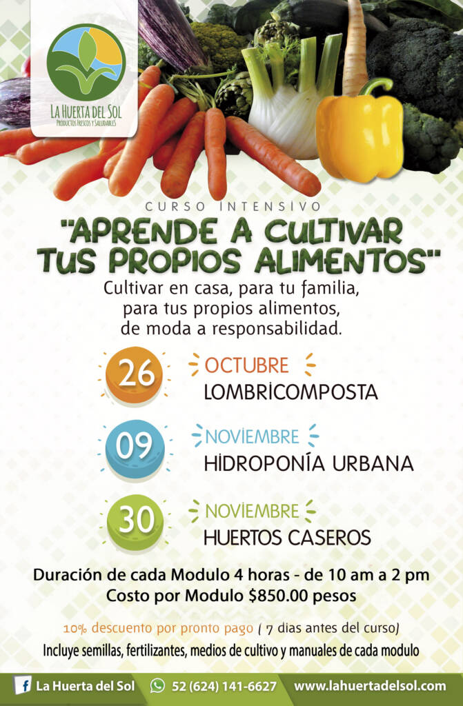 Cursos en La Huerta del Sol